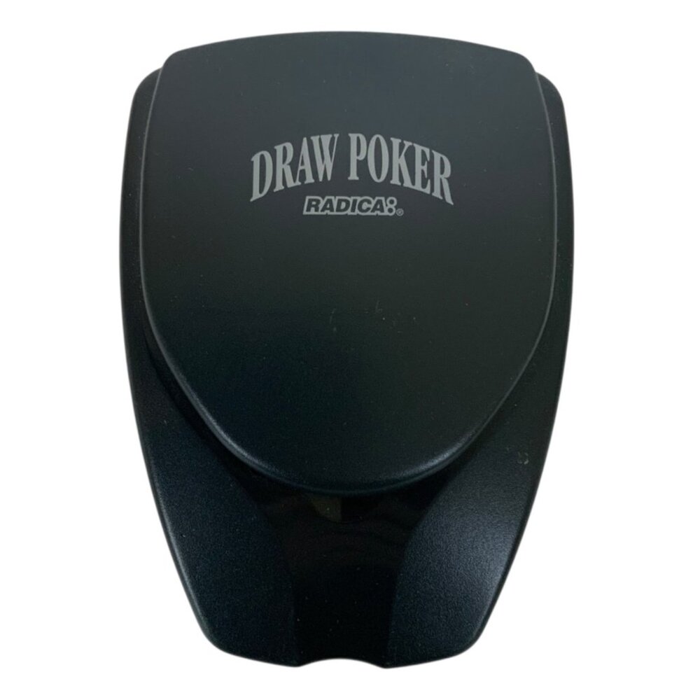 Radica Electronic Handheld Draw Poker Game 1999 Black Battery Operated